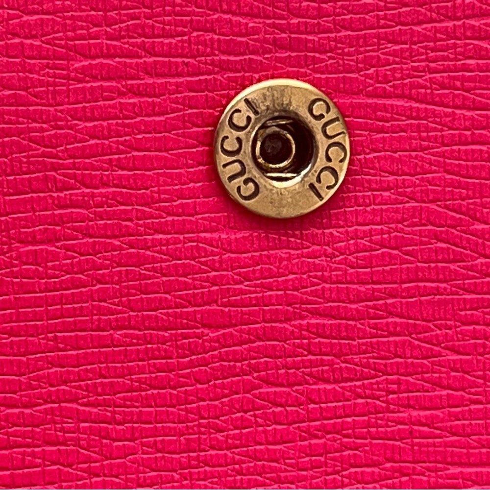 Gucci Leather Continental Wallet With Horsebit in Fuchsia/ Pink - Picture 5 of 15